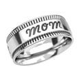 thumbnail image 1 of Mom Spinner Anxiety Rings for Men Women 925 Sterling Silver Boho Jewelry Wedding Band Stress Relief Birthday Christmas Gifts Size 10 Women, 1 of 10
