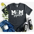 thumbnail image 1 of Mom Squad Baseball T-Shirt: Womens Sports Tee Sweatshirt All Size S-5XL, 1 of 5