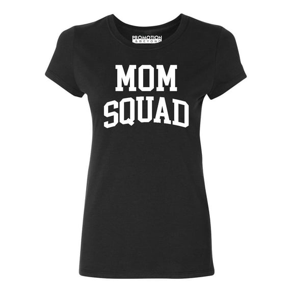 Mom Squad Birthday Pregnancy Mother's Day Gift Women's T-shirt, XL, Black