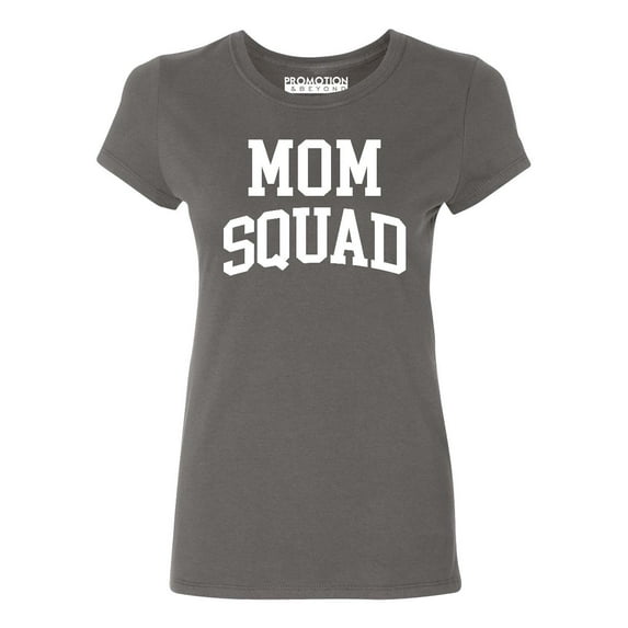 Mom Squad Birthday Pregnancy Mother's Day Gift Women's T-shirt, XL, Charcoal