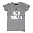 thumbnail image 1 of Mom Squad Birthday Pregnancy Mother's Day Gift Women's V-neck, L, Heather Grey, 1 of 2