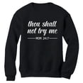 thumbnail image 1 of Mom Sweatshirt Thou Shall Not Try Me Mama Shirt Funny Mom Gift Women Sweatshirt Small Black, 1 of 5