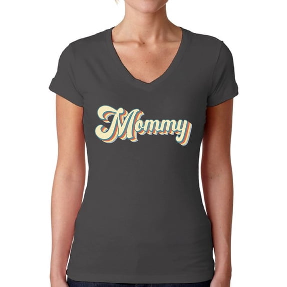 Mom Tee for Mother's Day - V-neck Styles Mommy Gifts - Graphic Novelty