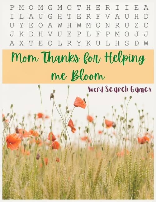 Mom Thanks for Helping me Bloom: Jumbo Brin Games Activity Books, (Paperback)
