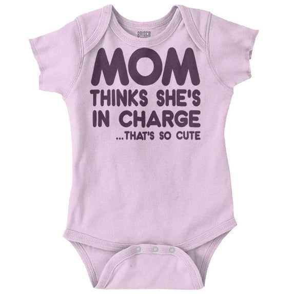 Mom Thinks She's in Charge Thats Cute Romper Boys or Girls Infant Baby Brisco Brands 18M
