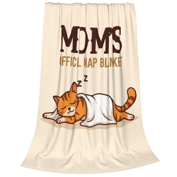 Mom Throw Blanket, Gift for Mom from Daughter Son, Birthday Mother’s Day Christmas Present, Warm Cozy Blanket for Mommy 50x40