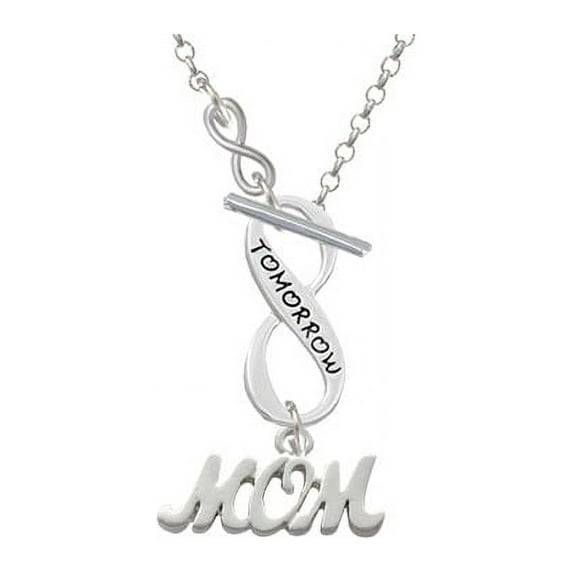 Mom - To Infinity Today Tomorrow Forever Toggle Necklace