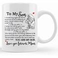 thumbnail image 1 of Mom Touching Quote, To My Son Love Mug, Gift For Son, Graduation Present For Him, Mother Son Gift, Ceramic Novelty Coffee Mug, Tea Cup, Gift Present For Birthday, Christmas Thanksgiving, 1 of 2