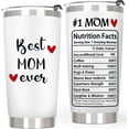 thumbnail image 1 of Mom Tumbler, Christmas Gifts from Daughter Son - Best Mom Ever Gifts, Happy Birthday Gift from Kids, #1 Mother Coffee Cup Tumbler, 1 of 6