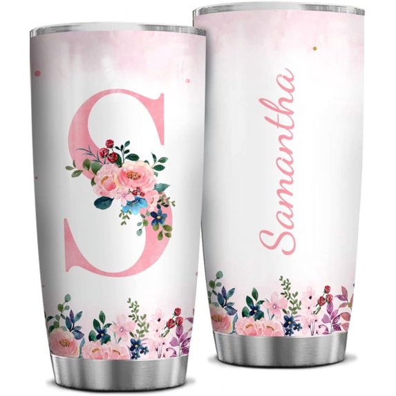 Mom Tumbler Personalized Gift For Mom From Daughter Mother Daughter Tumblers 20oz Coffee Travel Mug with Lid Birthday Mothers Day Christmas Presents For Moms Mommy