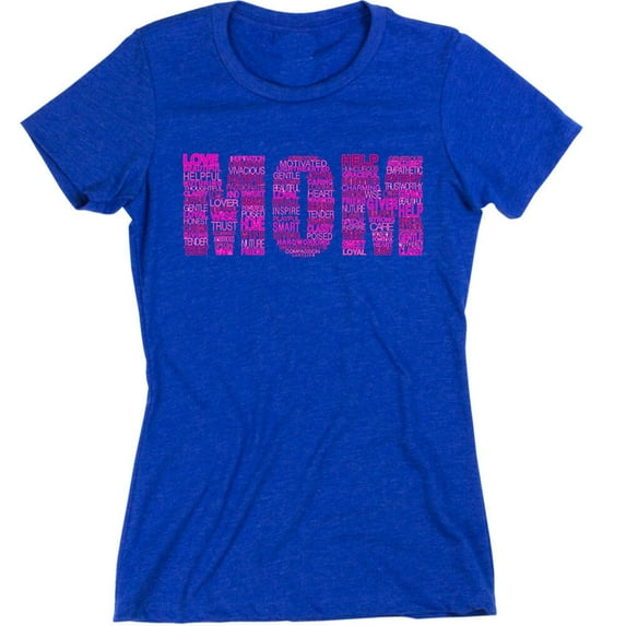 Mom Vintage Royal Blue Tee Best Mothers Day Gift T-shirt Small