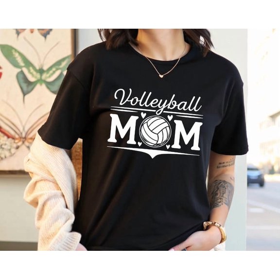 Mom Volleyball Shirt, Mother's Day Gift, Volleyball Player, Volleyball Lover Gift, Game Day Gift, Motherhood Tshirt, Mama Love Tee