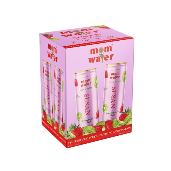 Mom Water Susan Strawberry Kiwi Flavored Alcoholic Beverage, 12 fl oz Can, 4.5% ABV
