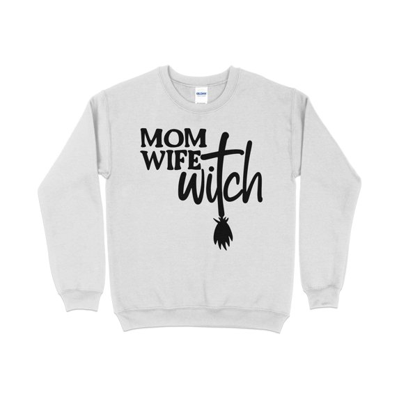 Mom Wife Witch Halloween Sweatshirt for Mom