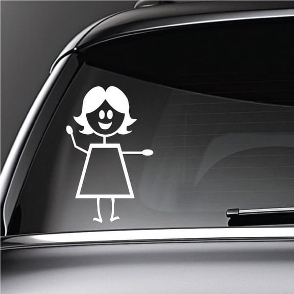 Mom With Arm Up and Out Decal - 36 Inches