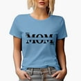 thumbnail image 1 of Mom Word with Some Leopard Print Art, Mother's Day Merch Gift, Baby Blue T-Shirt, Medium, 1 of 5