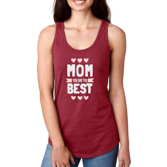 Mom You Are The Best Racerback Tank Women -Image by Shutterstock, Female Small