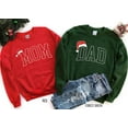 thumbnail image 1 of Mom and Dad Christmas Sweatshirt, New Mom and Dad Christmas Sweatshirt, Family Matching Sweatshirt, 1 of 4