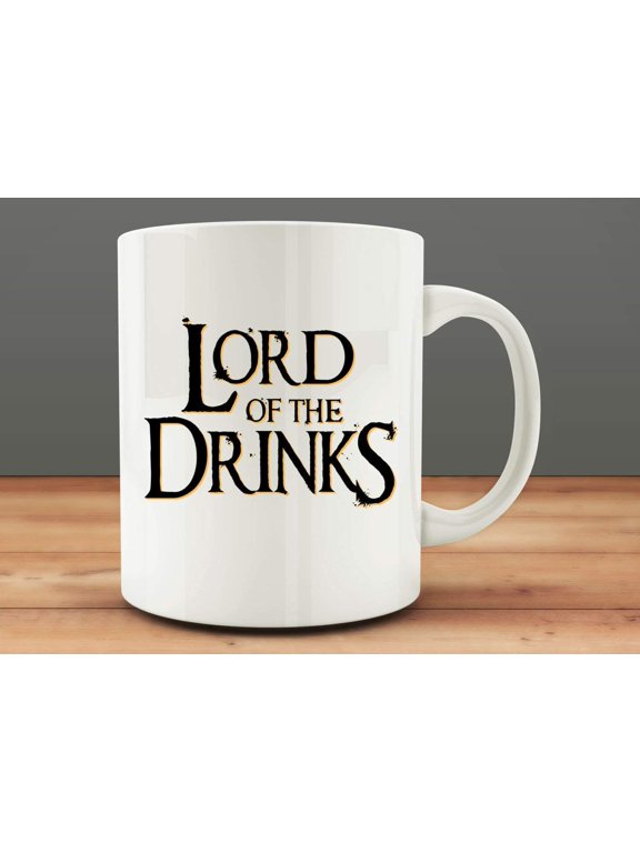 Mom and Dad Coffee Mug Gift Idea for Him, Lord of The Drinks Coffee Mug Rings