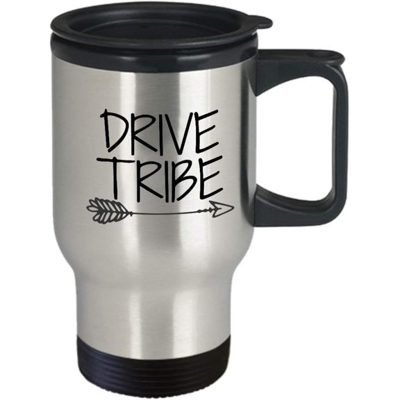 Mom and Dad Drive Tribe,Drive Tribe,Insulated Stainless Steel Funny Mom Coffee Mug Gift 14 oz