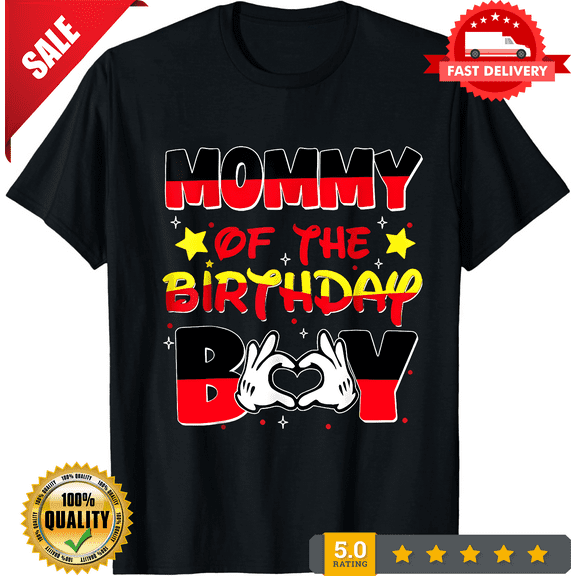 Mom and Dad Mommy Of The Birthday Boy Family Matching Mouse unisex T-Shirt, LIMITED EDITION-TH65391