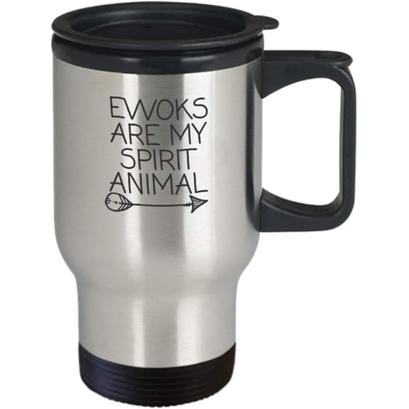 Mom and Dad My Spirit Animal are Ewoks,Travel,for Boyfriend,for Husband Funny Mom Coffee Mug Gift 14 oz