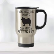 Mom and Dad Samoyed Travel,Samoyed Gifts,Dog Lover Gift,Travel,Dog Cup,Funny Mom Coffee Mug Gift 14 oz