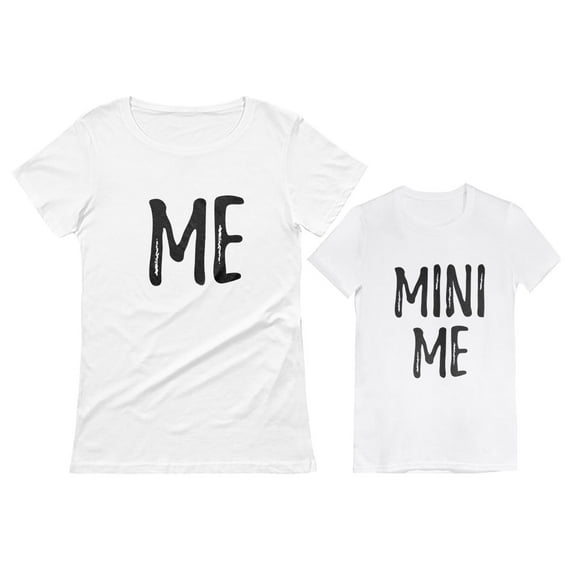Mom and Daughter Matching Outfits Mommy and Me Shirts Me Mini Me Mothers Day Mom White Small / Daughter White 3T