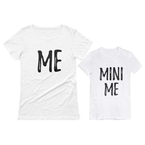 Mom and Daughter Matching Outfits Mommy and Me Shirts Me Mini Me Mothers Day Mom White XX-Large / Daughter White 3T