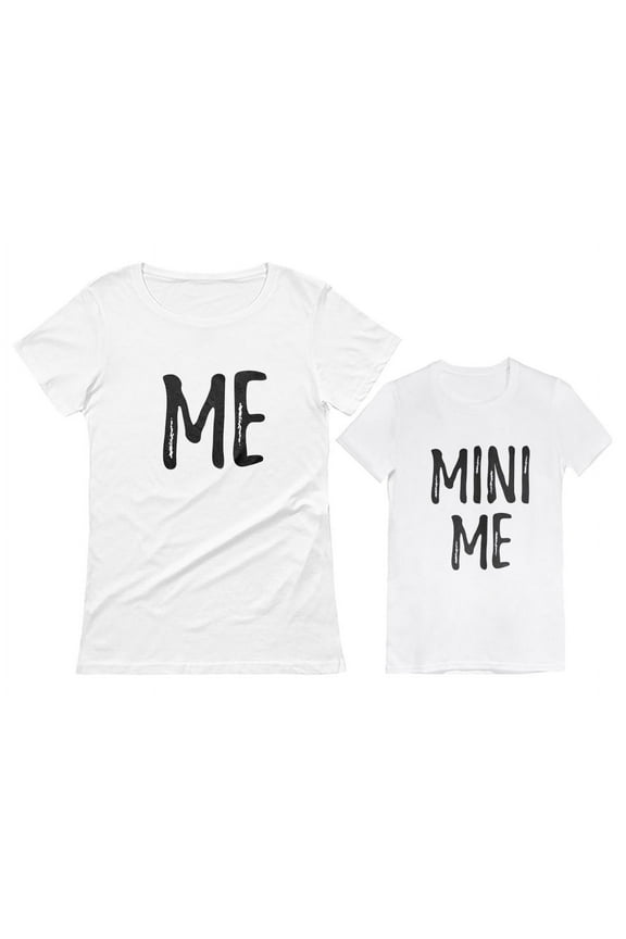 Mom and Daughter Matching Outfits Mommy and Me Shirts Me Mini Me Mothers Day Mom White XX-Large / Daughter White 3T
