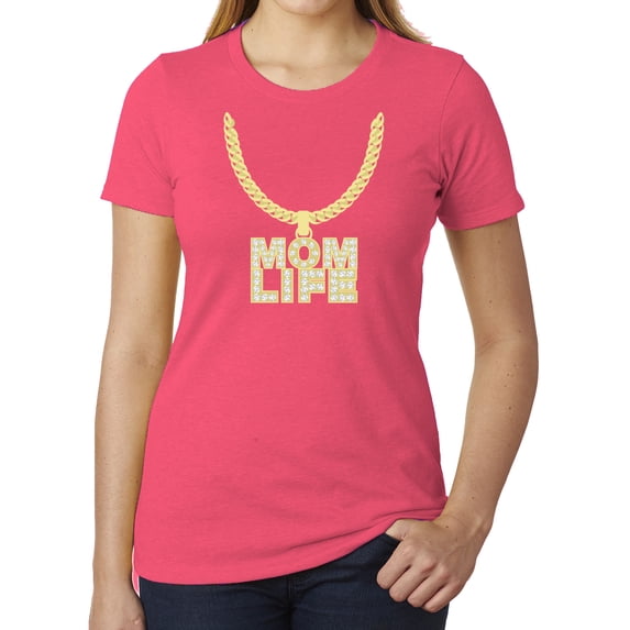 Mom life T shirt, Graphic Tees for Woman, Cool shirts for Mom - Berry MH200WMOM S31 L