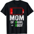 thumbnail image 1 of Mom of 1 Boy 1 girl Gift from kid Mothers Day Birthday Women T-Shirt, 1 of 4