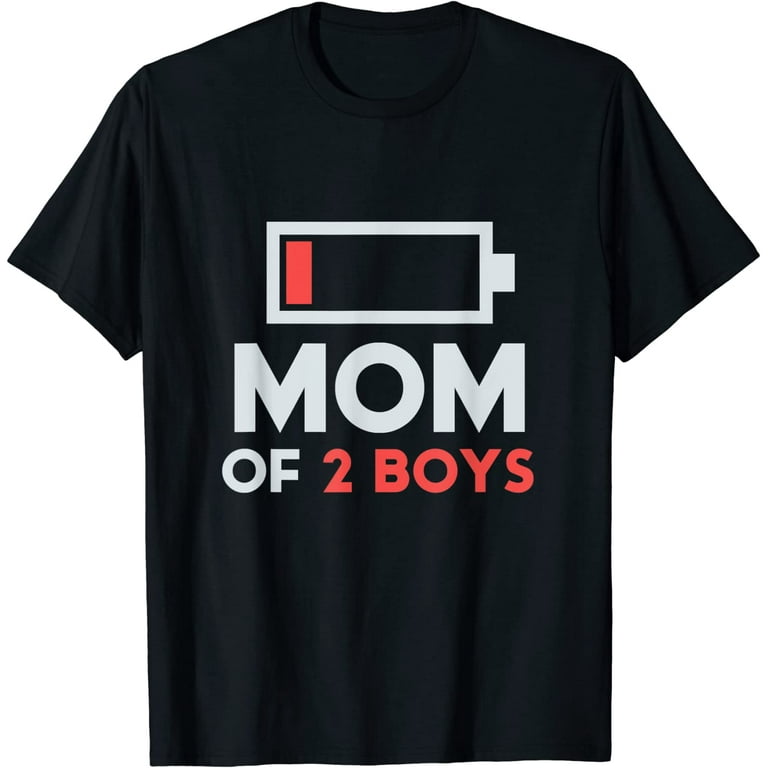 Mom Of 2 Boys Shirt Gift From Son Mothers Day Birthday Women Mom Of 2 Boys Shirt Gift From Son Mothers Day Birthday Women