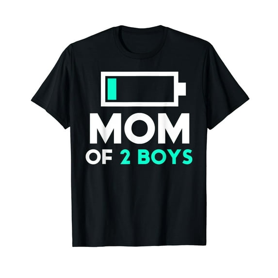 Mom of 2 Boys from Son to Mothers Day Birthday Women T-Shirt