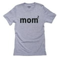 thumbnail image 1 of Mom of 2 - Raised to the 2nd Power - Funny Math Men's Grey T-Shirt, 1 of 2
