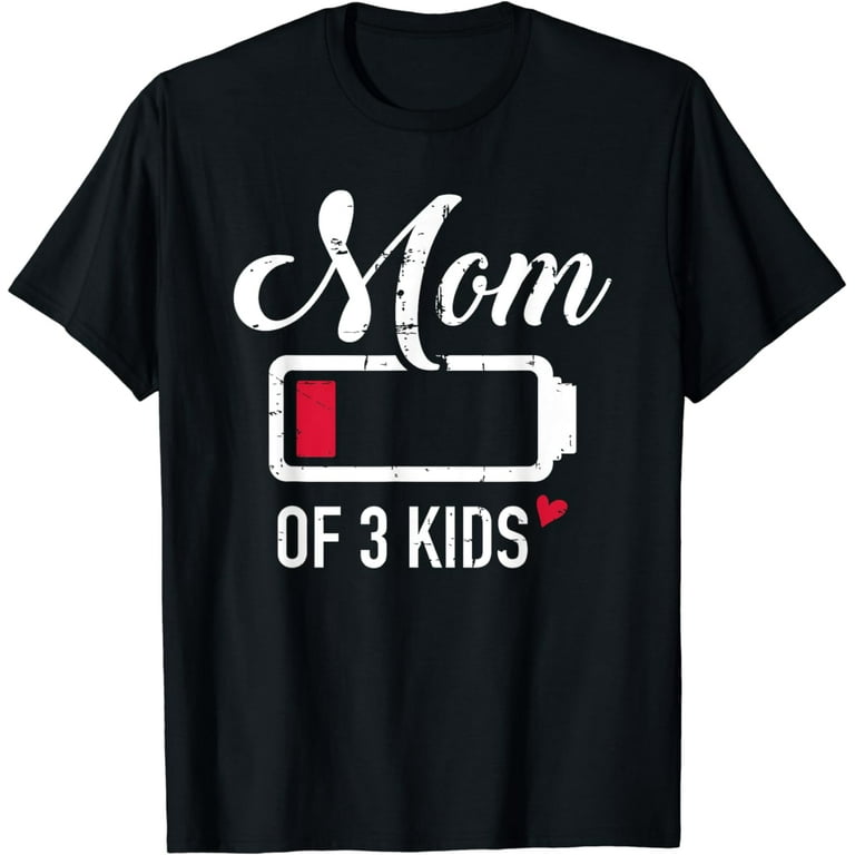 Distressed Mom Cubed - Three Kids Mom T-Shirt Distressed Mom Cubed - Three Kids Mom T-Shirt