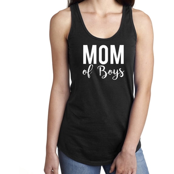 Mom of Boys Racerback Tank