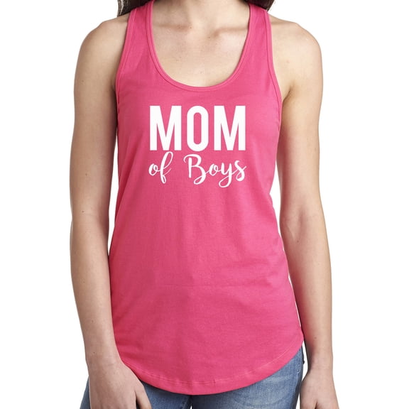 Mom of Boys Racerback Tank