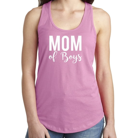 Mom of Boys Racerback Tank