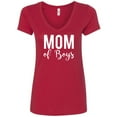 thumbnail image 1 of Mom of Boys Womens V-Neck Tee, 1 of 1