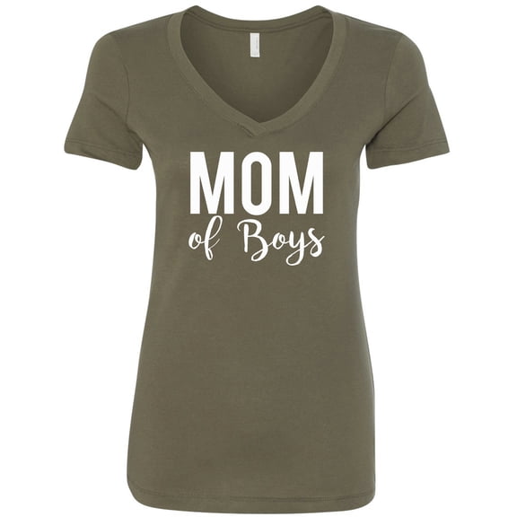 Mom of Boys Womens V-Neck Tee