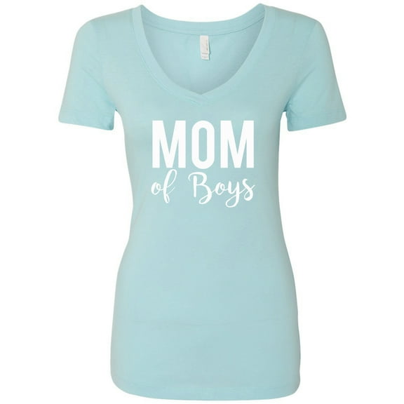 Mom of Boys Womens V-Neck Tee