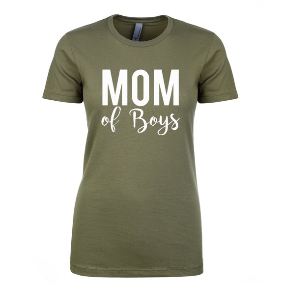 Mom of Boys Womens crewneck tee