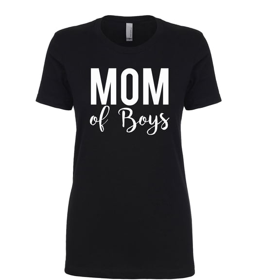 Mom of Boys Womens crewneck tee