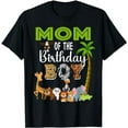 thumbnail image 1 of Mom of The Birthday Boy Wild Zoo Theme Safari Party T-Shirt, 1 of 5