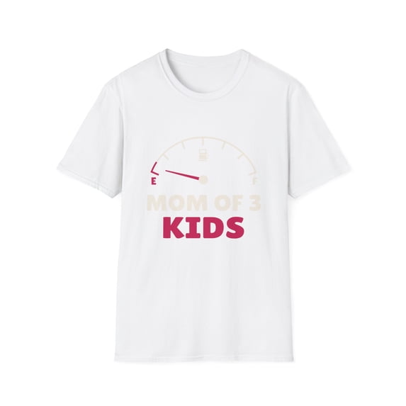 Mom of Three Kids Empty Tank Graphic Novelty T-shirt
