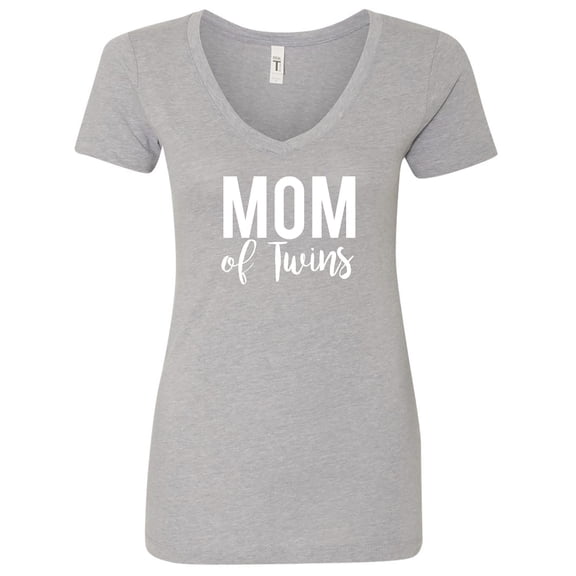 Mom of Twins Womens V-Neck Tee