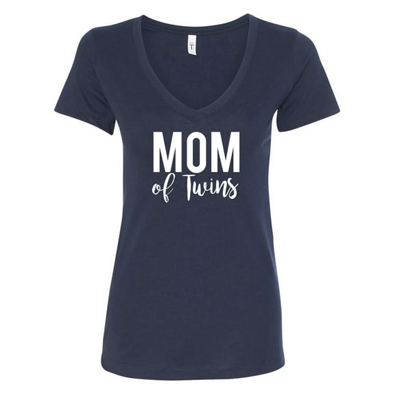 Mom of Twins Womens V-Neck Tee