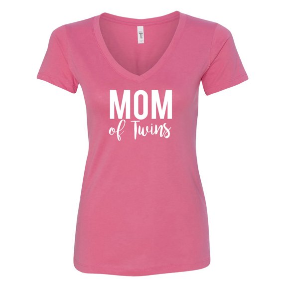 Mom of Twins Womens V-Neck Tee