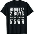 thumbnail image 1 of Mom of Two Boys 2 Gift from Son 3 Mothers Day Funny T-Shirt, 1 of 4
